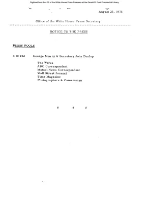 Press Pools [Pool Assignments]