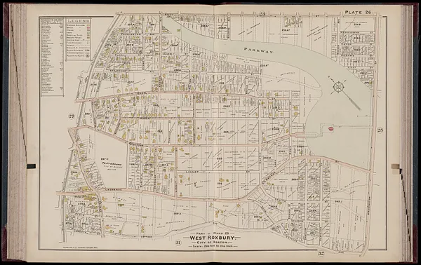 Atlas of Dorchester, West Roxbury and Brighton, city of Boston