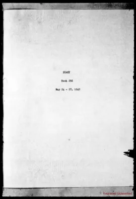Volume 266, May 24 – May 27, 1940