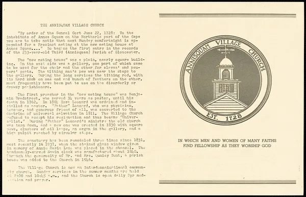 House tour to benefit Annisquam Village Church July 12, 1961