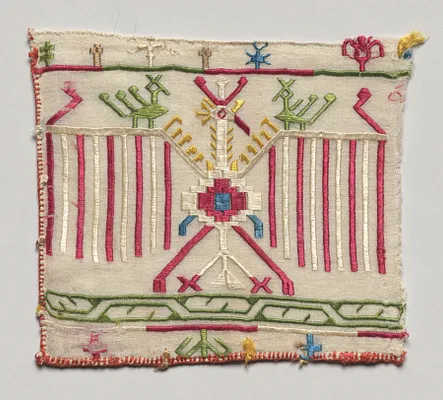 Fragment from an Embroidered Border