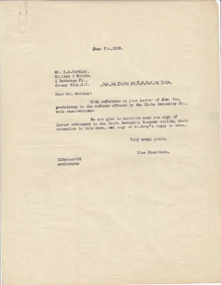 Letters Sent to E.A. Markley, June 7, 1932