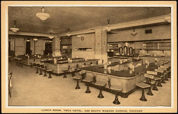 Lunch room, YMCA Hotel, 826 South Wabash Avenue, Chicago