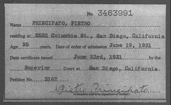 Principato, Pietro - 1931