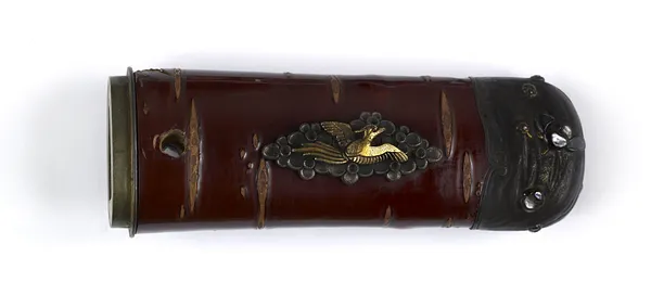 Tsuka with Plum Blossoms and Phoenixes