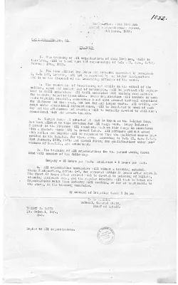 G-3 Memorandum Number 46 from Colonel H. S. Hawkins