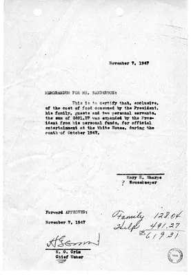 Memorandum from Mary E. Sharpe to Mr. Sanderson