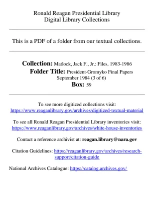 President-Gromyko Final Papers September 1984 (3)