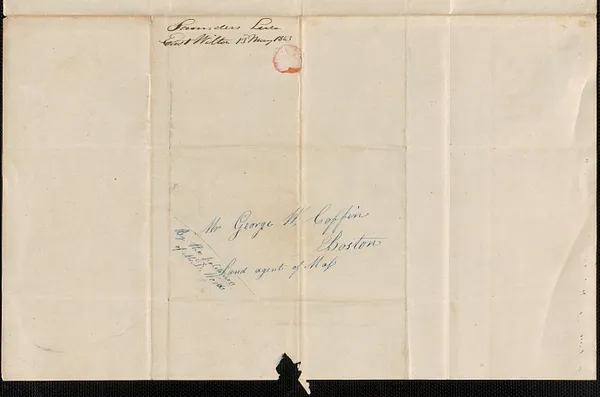 Sanders Luce to George Coffin, 13 May 1843