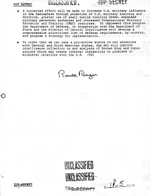 NSDD 71 United States Policy toward Latin America in Wake of Falkland Crisis
