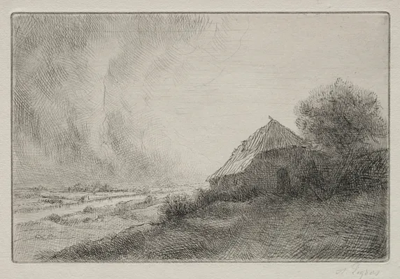 Ruined House on a Hillside
