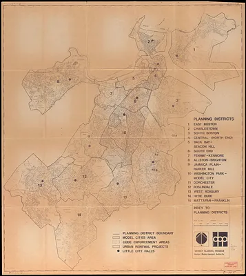 Index to planning districts