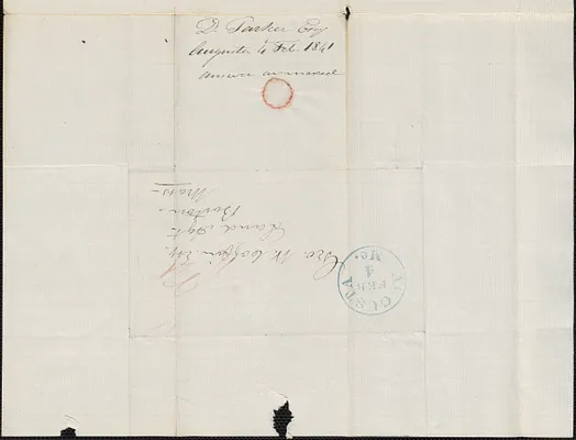 D. Parker to George Coffin, 4 February 1841