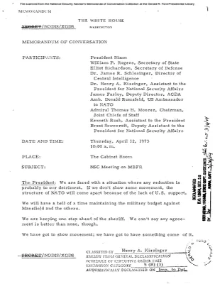 April 12, 1973 - NSC Meeting