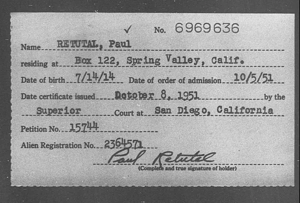 Retutal, Paul - 1951
