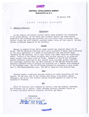 Memorandum, Daily Korean Summary