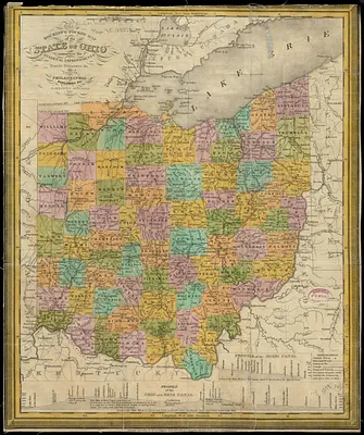 The tourist's pocket map of the state of Ohio