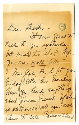 Letter from Bess W. Truman to Madge Gates Wallace