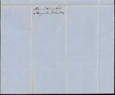 Samuel Cony to George Coffin, 1 May 1849