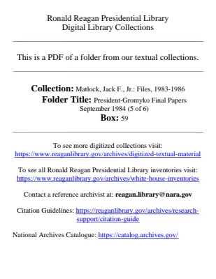 President-Gromyko Final Papers September 1984 (5)