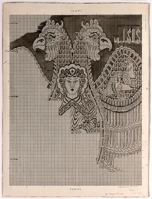 Schematic Drawing of Buyid Silk (1962.264)