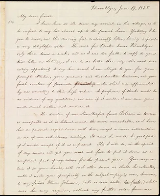 Letter from William Lloyd Garrison, Brooklyn, [Conn.], to Edmund Quincy, June 19, 1838