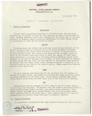 Memorandum, Daily Korean Summary