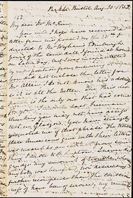 Letter from Mary Anne Estlin, [Bristol, England], to James Miller McKim, 1853 Aug[ust] 30