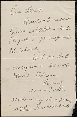 Armando [Borghi] autograph letter, in Italian, signed to [Sacco-Vanzetti Defense Committee, November 1927]