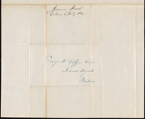 James Irish to George Coffin, 8 July 1842