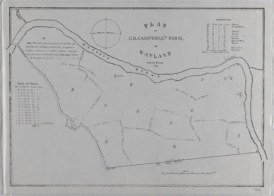 Plan of C. H. Campbell's farm in Wayland, Mass.