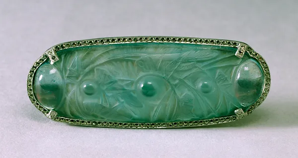 Corsage Brooch with Grasshoppers