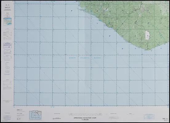 Operational navigation chart 1:1,000,000
