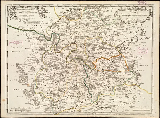 Diocese, prevoste, et eslection de Paris
