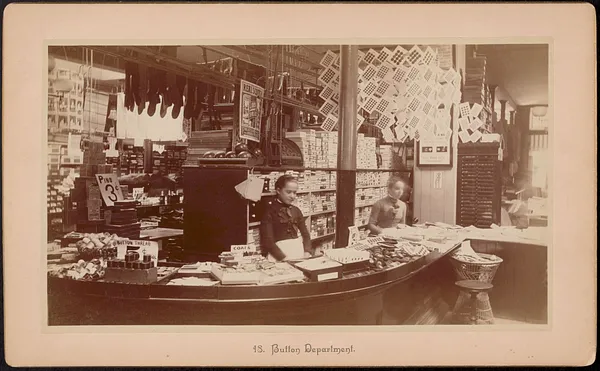 18. Button Department. Almy, Bigelow & Washburn