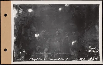 Contract No. 17, West Portion, Wachusett-Coldbrook Tunnel, Rutland, Oakham, Barre, Shaft 5, Rutland, Mass., Nov. 14, 1928