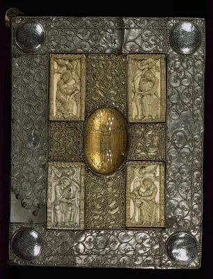 Binding for the Mondsee Gospels and Treasure Binding with the Evangelists and Crucifixion