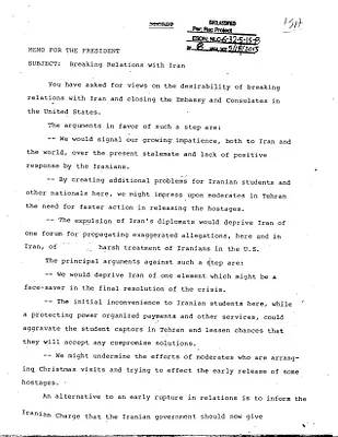 Memorandum for the President