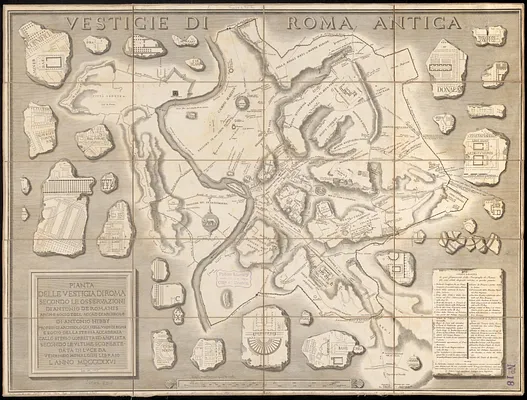 Pianta delle vestigia di Roma