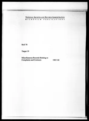 Records Relating to Complaints and Contracts