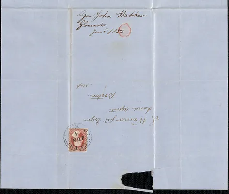 John Webber to Samuel Warner, 2 June 1852
