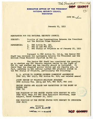 Memorandum from James S. Lay, Jr. to the National Security Council