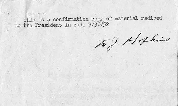 Memorandum from Secretary of State Dean Acheson to President Harry S. Truman, with Related Note