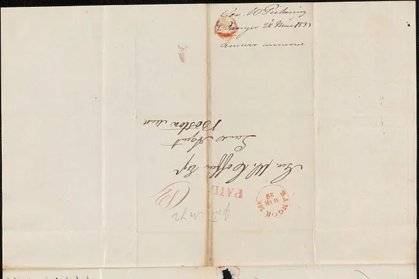 George W. Pickering to George Coffin, 28 March 1833