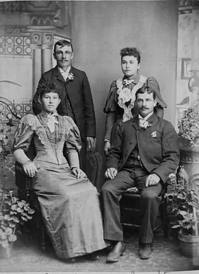 Rahe Family, Portrait for Wedding, 1897