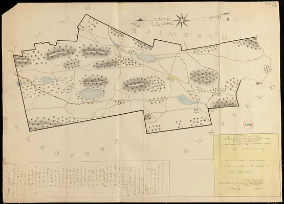Plan of Greenwich made by E. S. Darling, dated October, 1830