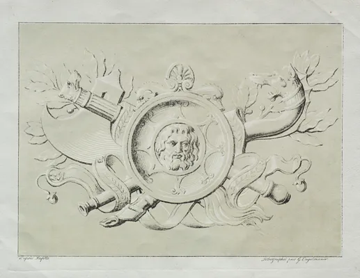 Receuil d'essais lithographiques:  Un trophee