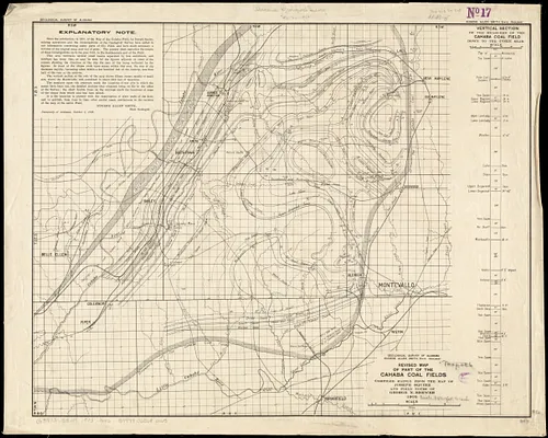 Revised map of part of the Cahaba coal fields