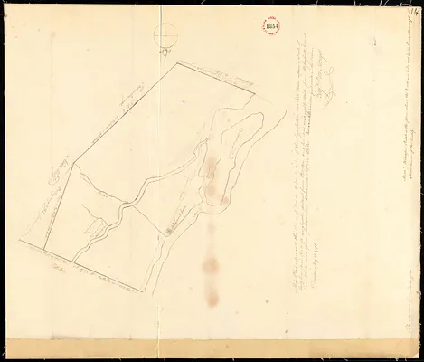 Plan of Dresden (West part of Pownalboro) surveyed by Benjamin Poor, dated May 21, 1795.