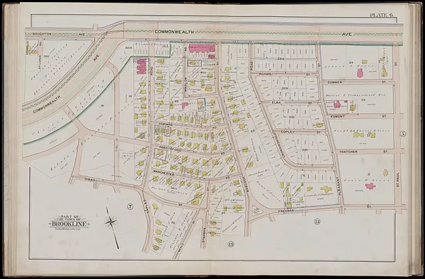 Atlas of the town of Brookline, Norfolk County, Massachusetts
